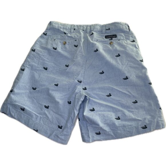 Southern Marsh Mens Shorts 28 S Chino All Over Print Duck 7” Blue - Picture 2 of 8
